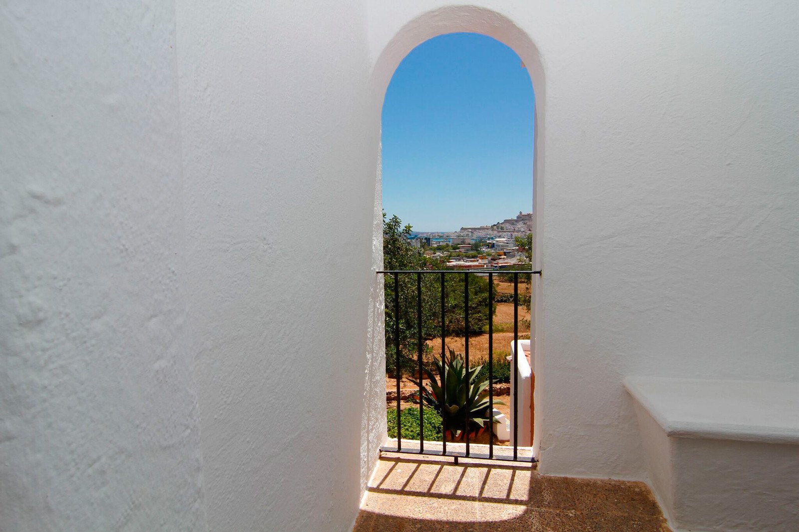 House in Puig d'en Valls with views to Dalt Vila, Ibiza.